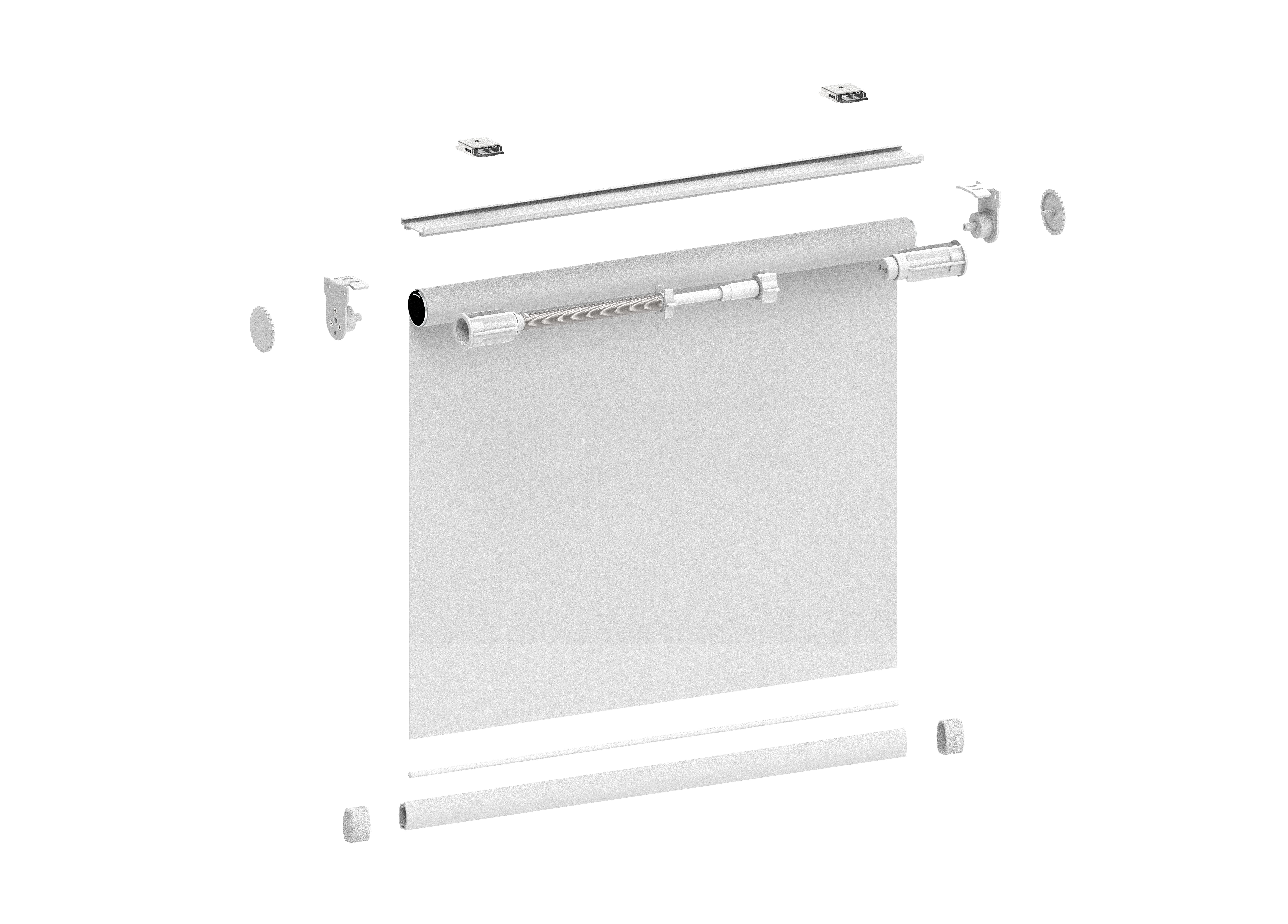 blackout Fabric 28mm Spring Roller Shade